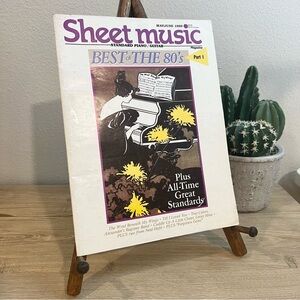 Vintage Sheet Music Magazine May/June 1989 Best of the 80s Piano Guitar